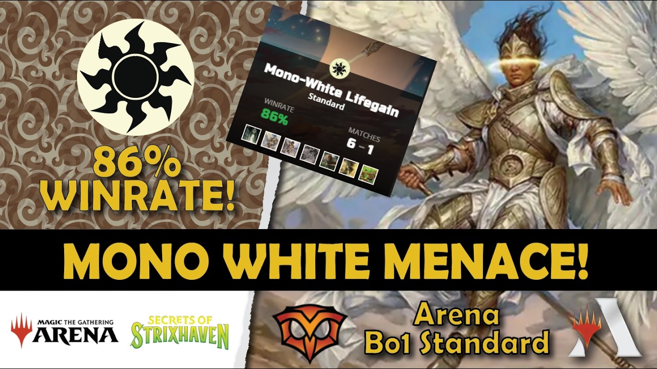 Why isn't everyone playing this deck? 😳 Mono White Lifegain #mtg #standard #mtgarena #aggro