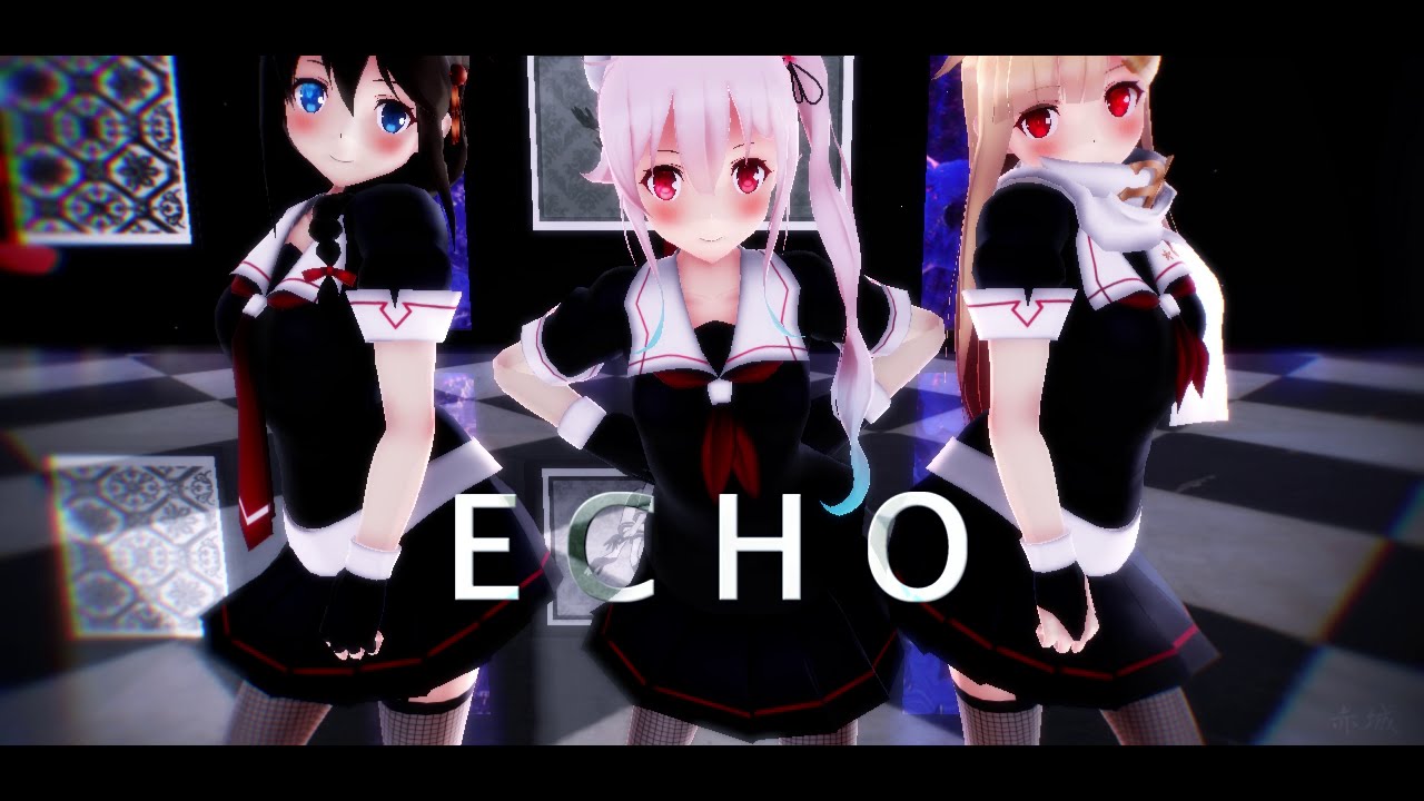 [MMD艦これ]　春雨＆時雨改二＆夕立改二で『ECHO』