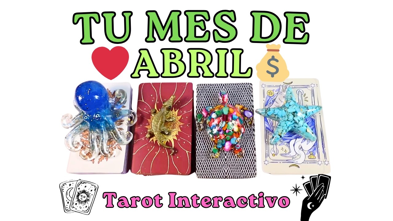 Tu mes de ABRIL 🐝🔮 Tarot Interactivo ‼️ Elige una carta ⭐️
