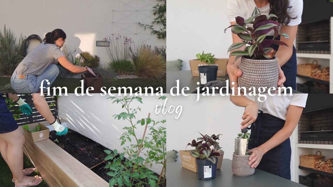 Cuidar do Jardim e da Horta, Limpar Mobília de Exterior, Receita de Inseticida Caseiro | Vlog