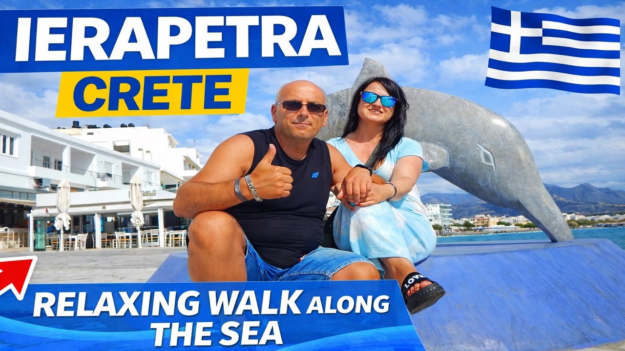 Kreta Ierapetra | Sunny Walk Along in the Promenade | Crete by the Sea | Petra Mare Hotel