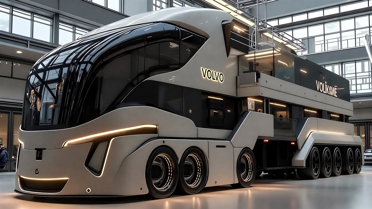 Автодом Volvo 2027 – роскошный двухэтажный особняк на колесах стоимостью 5 миллионов долларов! 🔥🚛