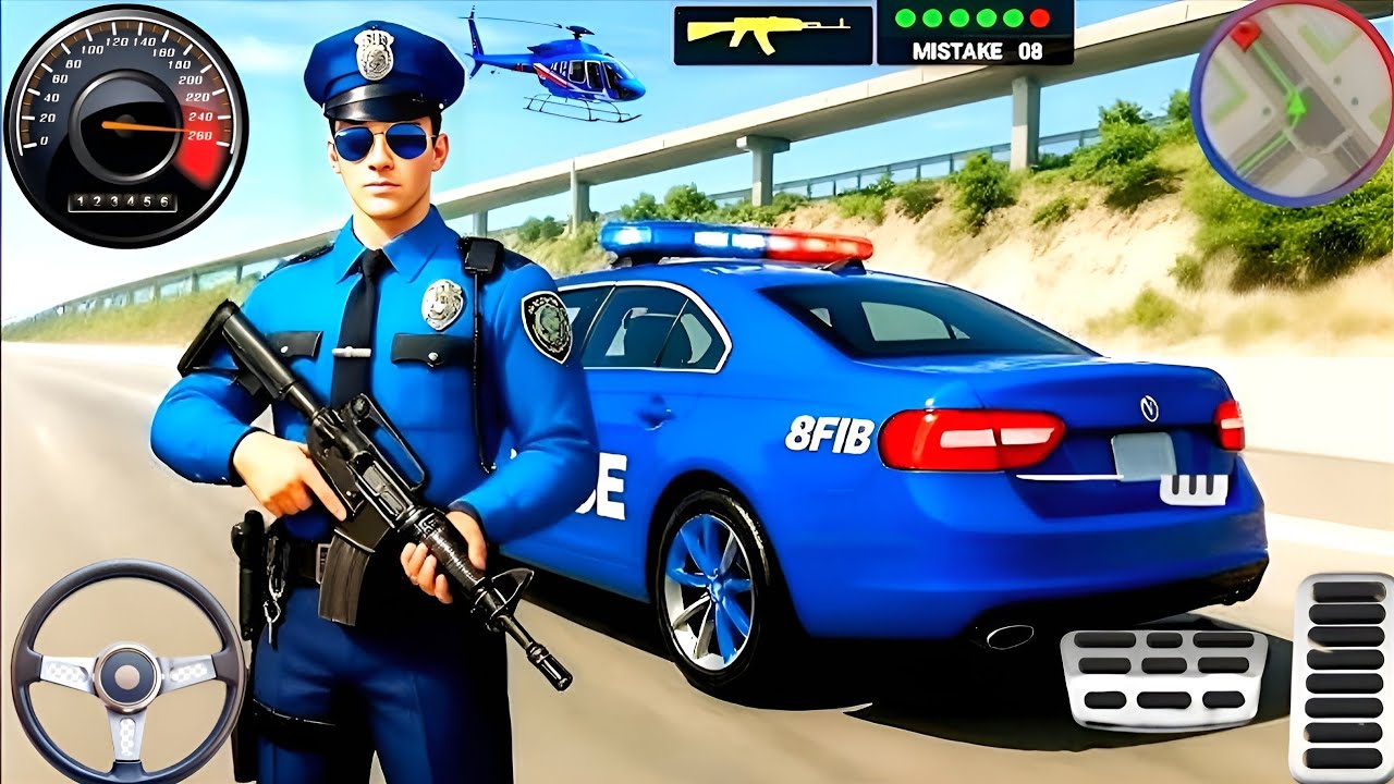 Police Simulator 2025:High Speed police Cop Car Chases - Android GamePlay