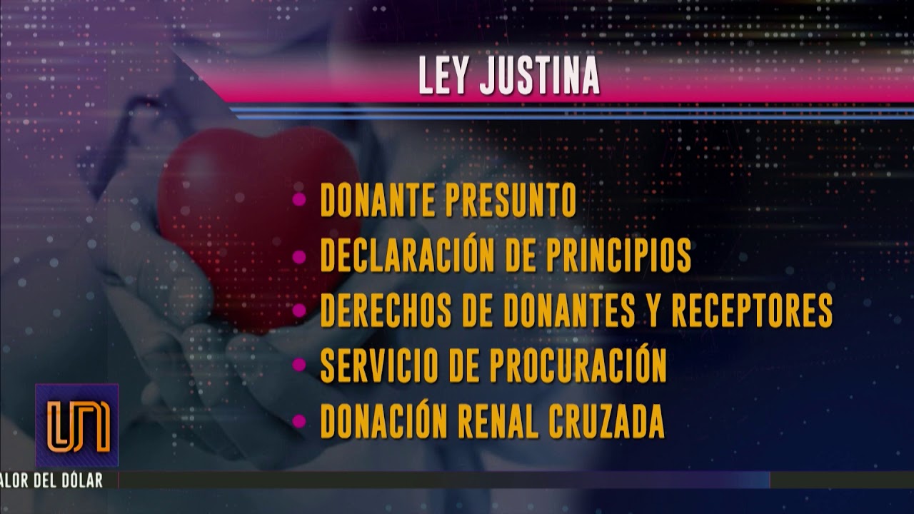 Donaci&oacute;n de &oacute;rganos: se aprob&oacute; la Ley Justina