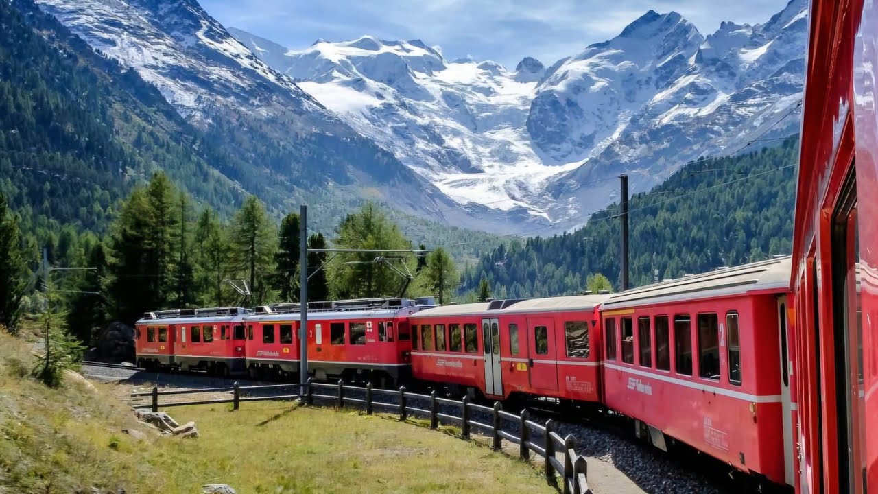 🇨🇭 SWITZERLAND Train Ride (4K Ultra HD)