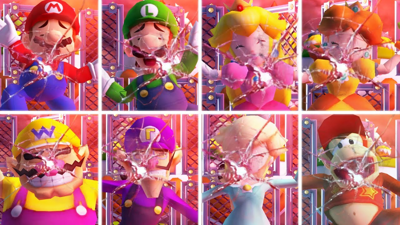 Mario Party Star Rush - All Losing Animations