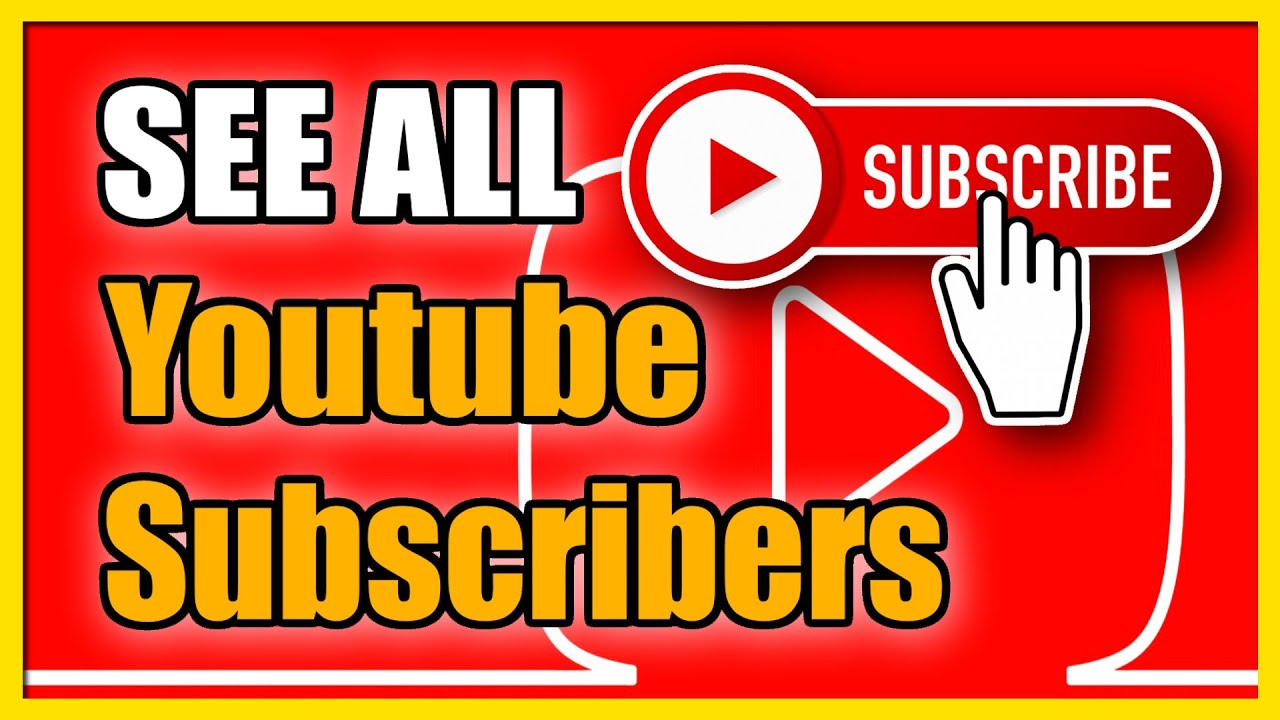 Как увидеть своих подписчиков на YouTube для ПК (краткое руководство)
