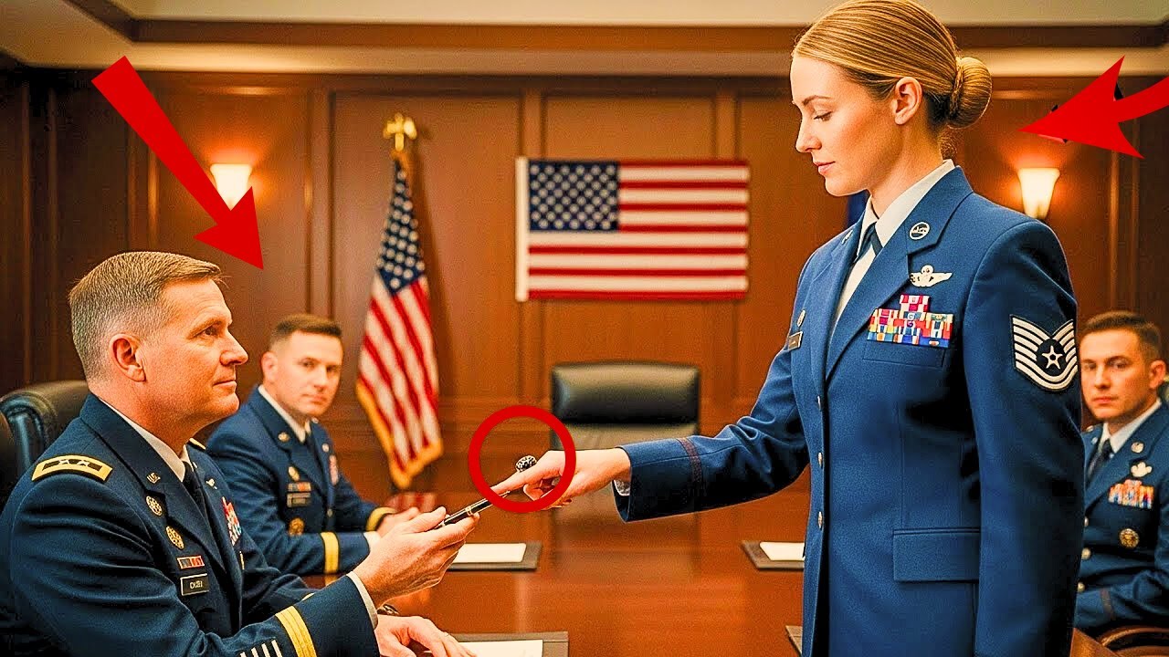 Sie reichte ihm den Stift – dann sah der General den Ring und erstarrte“desceription