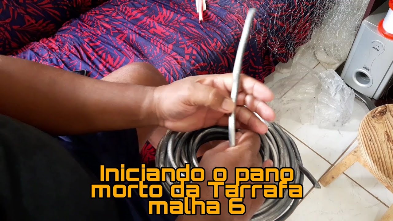 Iniciando o Pano morto da Tarrafa malha 6