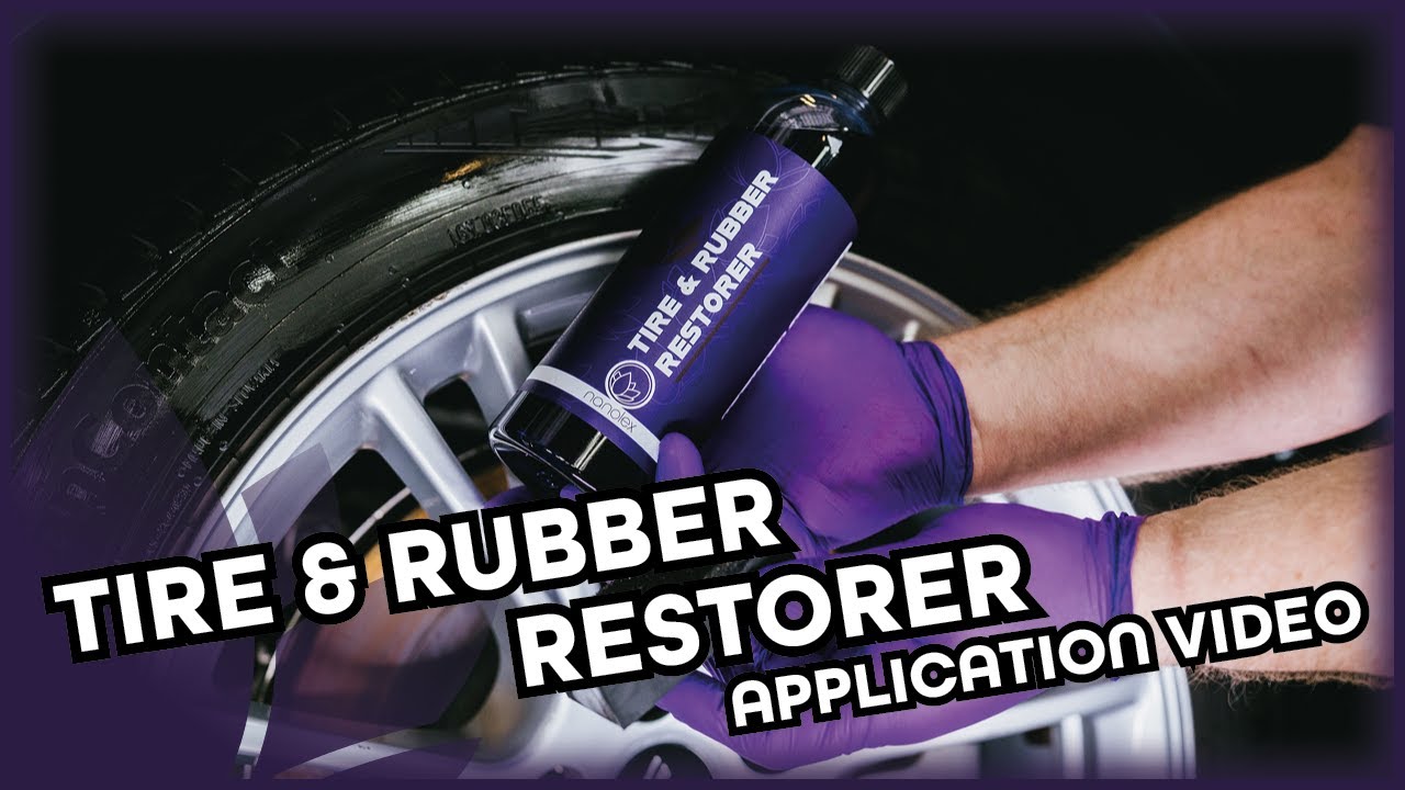 How to use Nanolex Tire & Rubber Restorer tire dressing