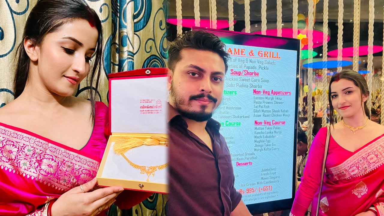 Flame And Grill Buffet At Mani Square| মানির দেওয়া GOLD NECKLACE পরে dinner করতে গেলাম সবাই মিলে ❤️