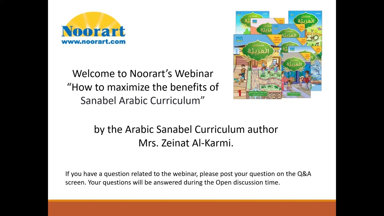 Sanabel Arabic Curriculum: Q&A Webinar with Mrs. Zeinat Al-Karmi |Learn Arabic