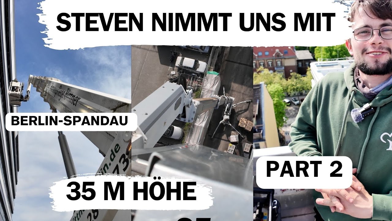 Steven im Einsatz mit der Raupenbühne Part 2