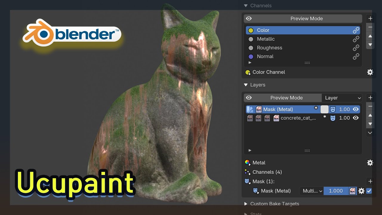블렌더 3D 애드온 - Blender3D Addon : Ucupaint(무료,Free),Eng Subtiltes