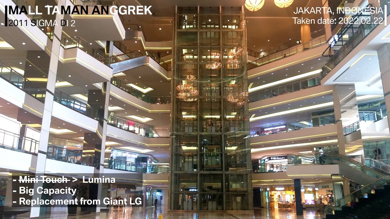 Sigma Scenic Traction Elevators at Mall Taman Anggrek, Jakarta