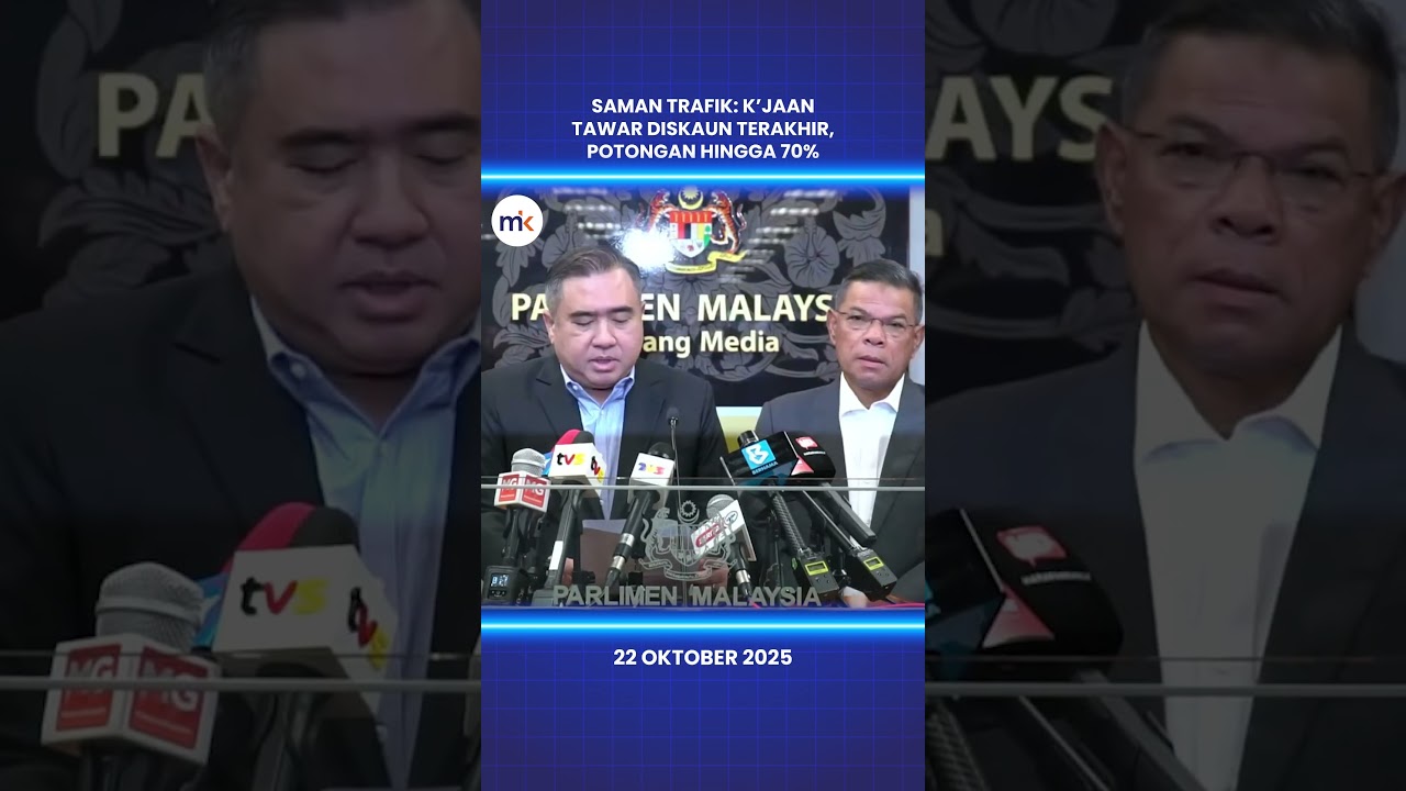 Saman trafik: K&rsquo;jaan tawar diskaun terakhir, potongan hingga 70%