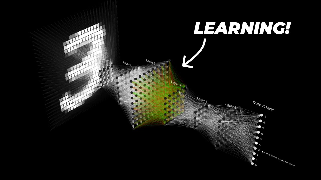 Visualizing How a Neural Network Learns MNIST (Handwritten Digits)