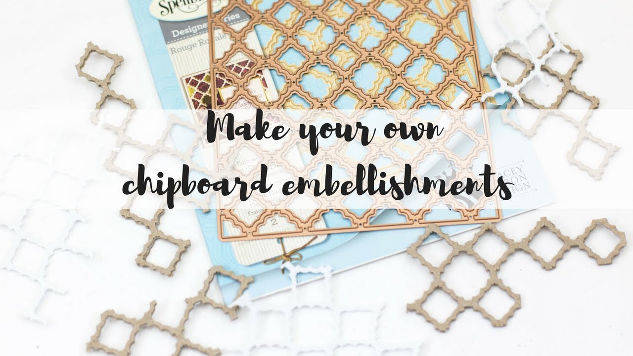 DIY chipboard embellishments | How to make your own chipboard