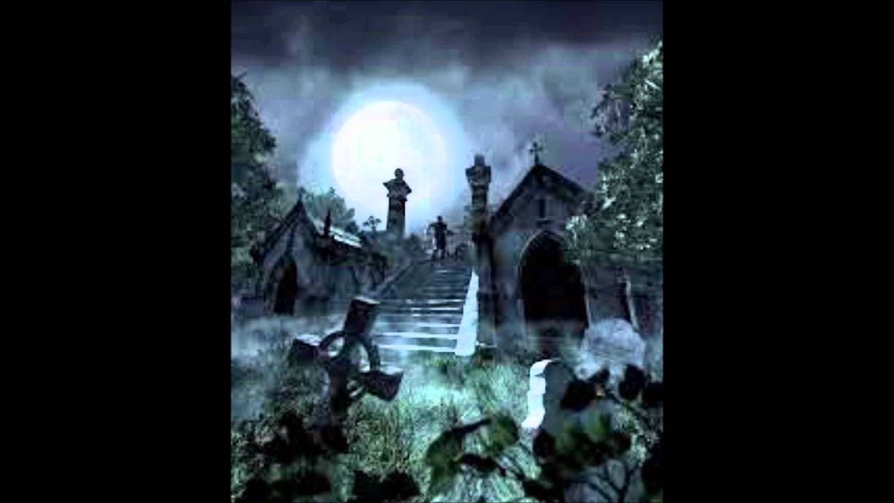 creepy organ music with thunder