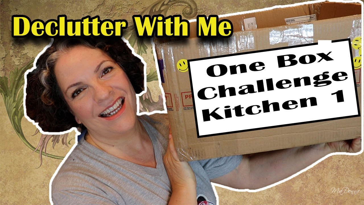 One Box Declutter Challenge || Kitchen Box One ||