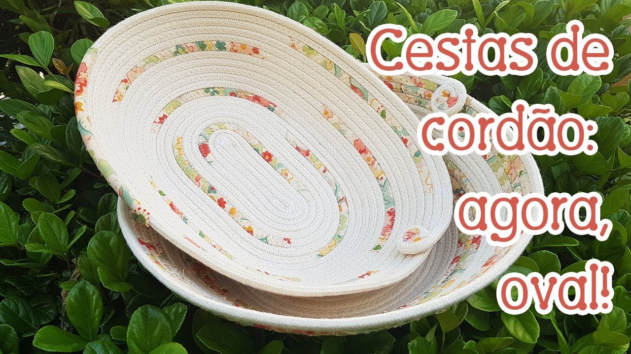 Cesta de cordão (Rope Basket) oval + regulagens da máquina!