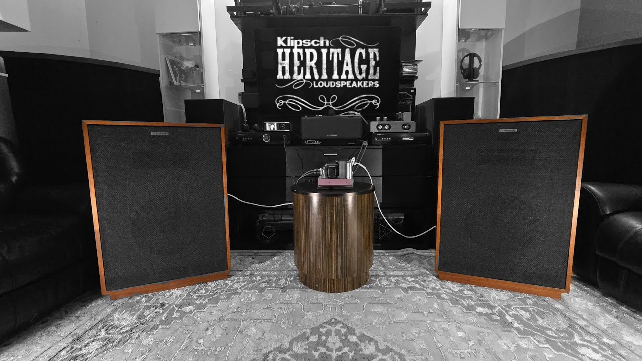 Tube Amplifier, Klipsch Cornwalls, wiim  #speakers #music #jazz #audiophile #tubes #audio #vintage