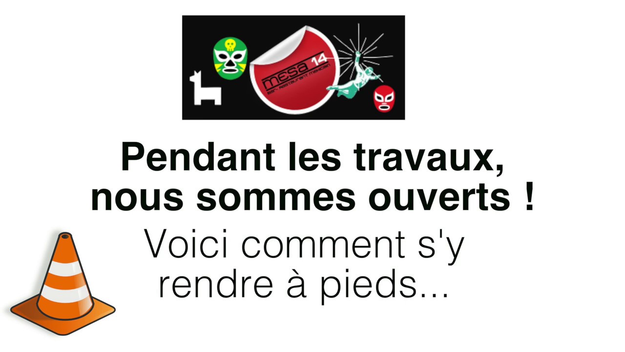 OPA Service aux commerces   Mesa 14   D&eacute;tour pi&eacute;tons