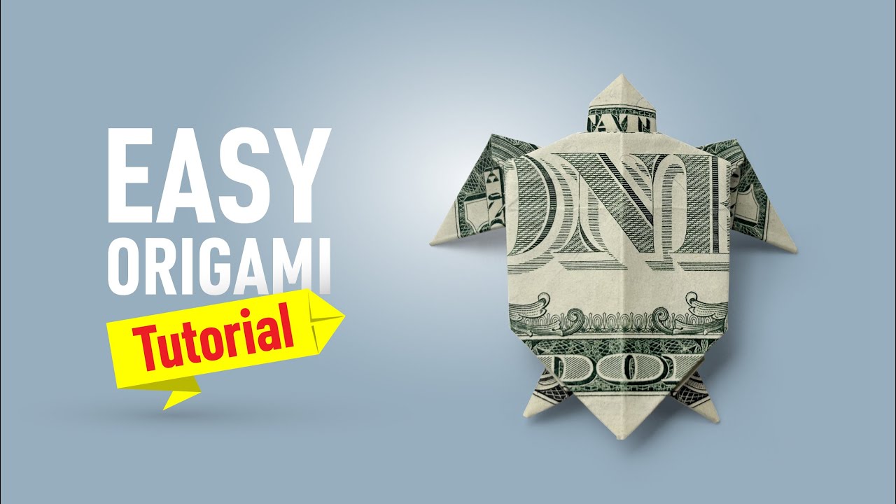 How to Make a Money Turtle 🐢| Dollar Origami Turtle | Tutorial