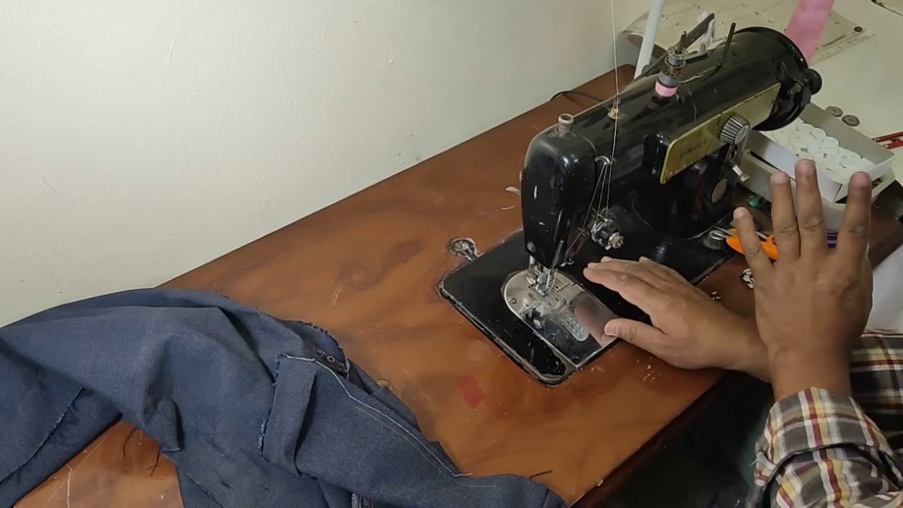طريقة تحويل  ماكينة الخياطة السنجر المنزلي لماكينة تركيب زراير متخصصة