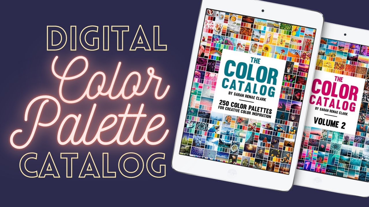 Using Sarah Renae Clark's Color Catalog Volume 2 to design color palette and pull colored pencils!