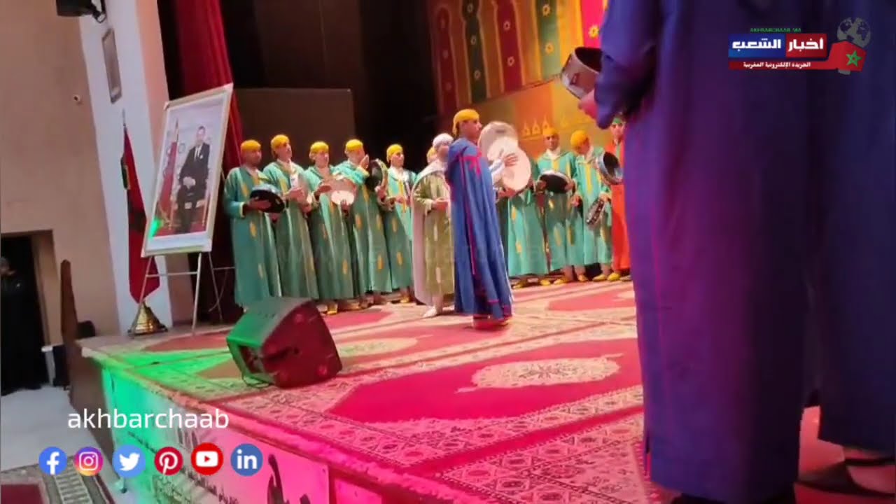 حضور عامل إقليم أزيلال  وعدد من الشخصيات خلال حفل السنة الامازيغية بازيلال 