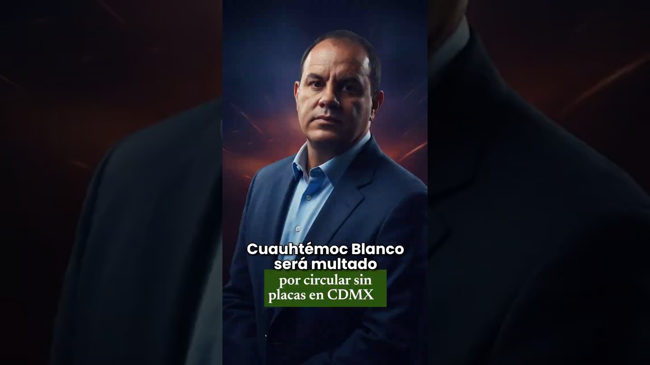 🚨 Multan a Cuauht&eacute;moc Blanco por circular sin placas en CDMX | Pol&eacute;mica en el Estadio