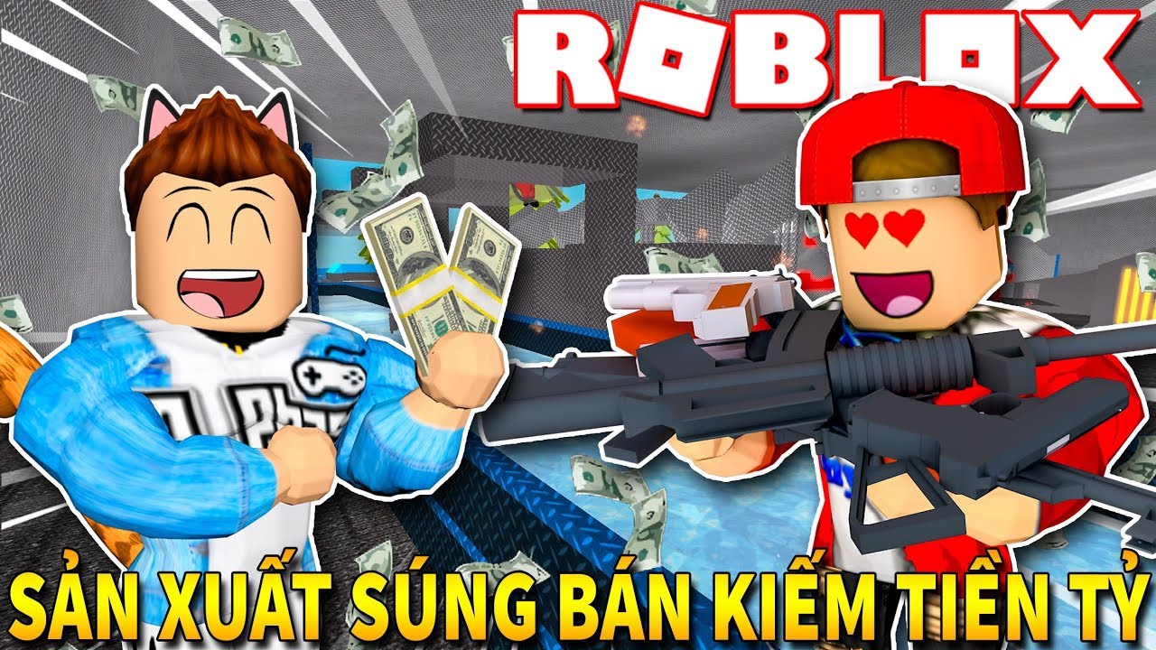 #KiAPhạm Roblox | THUÊ VAMY SẢN XUẤT SÚNG BÁN KIẾM TIỀN TỶ - 2Plr Combat Mining Tycoon | KiA Phạm
