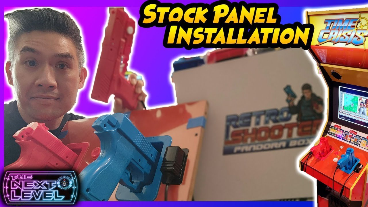 Retro Shooter LIVE Installation Demo - Arcade1Up Time Crisis Stock Panel Mod | Buy Stuff Arcades