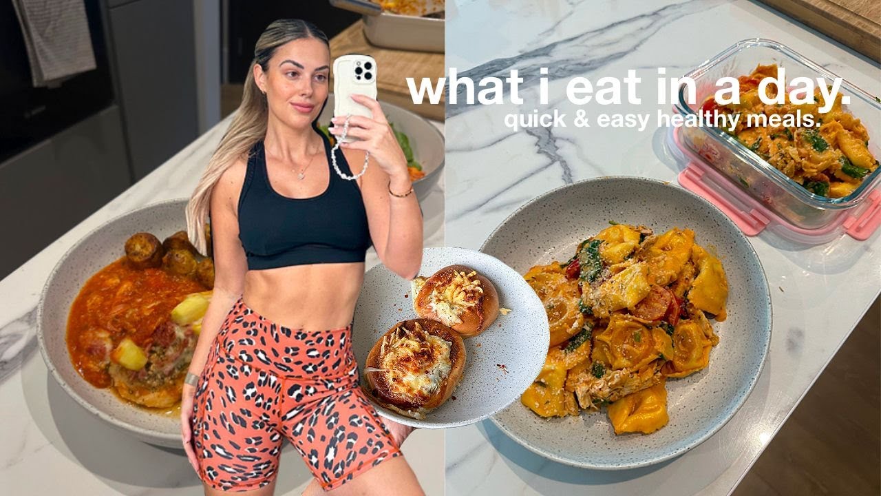 FULL DAY OF EATING TO STAY LEAN | 15 minute meals