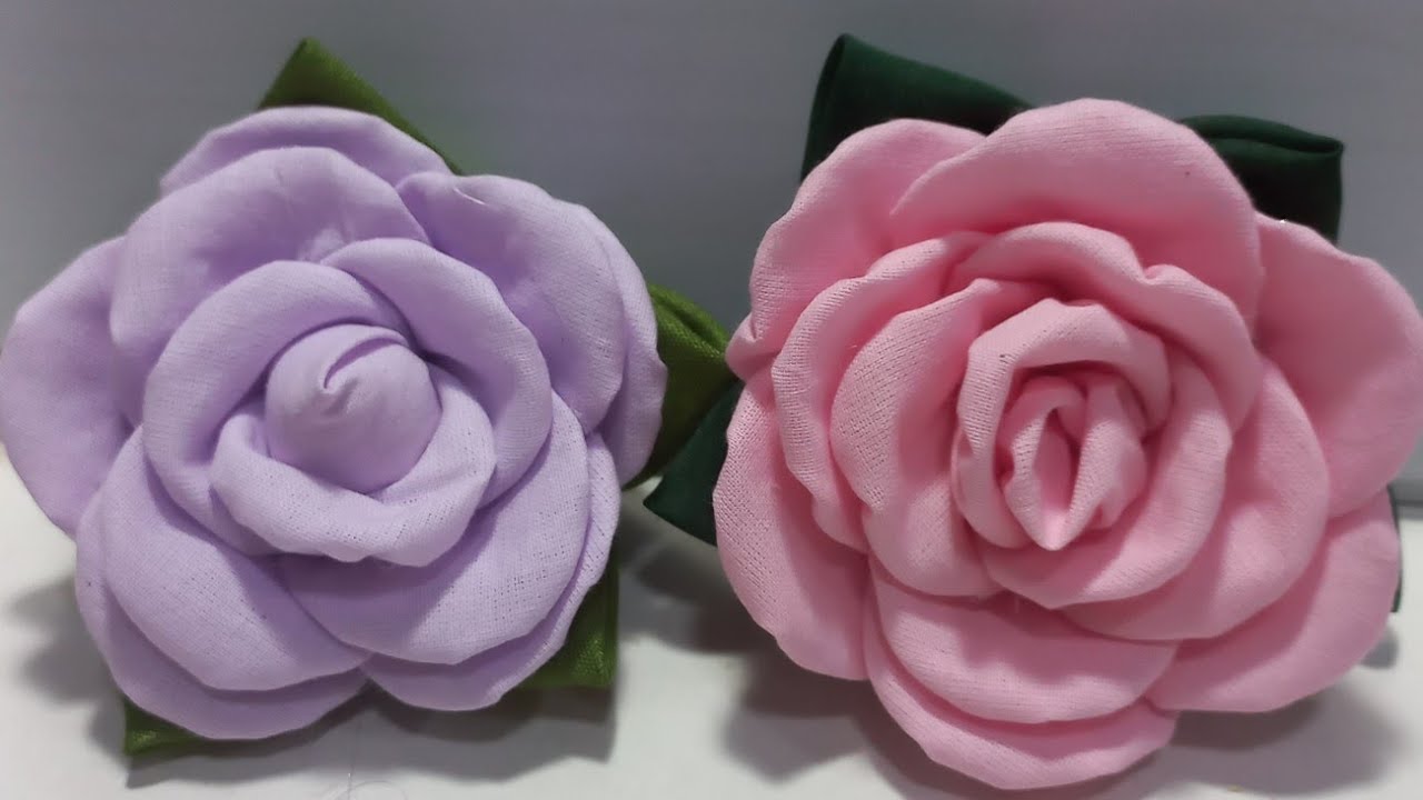 D.I.Y: Rosa  feita de fuxico