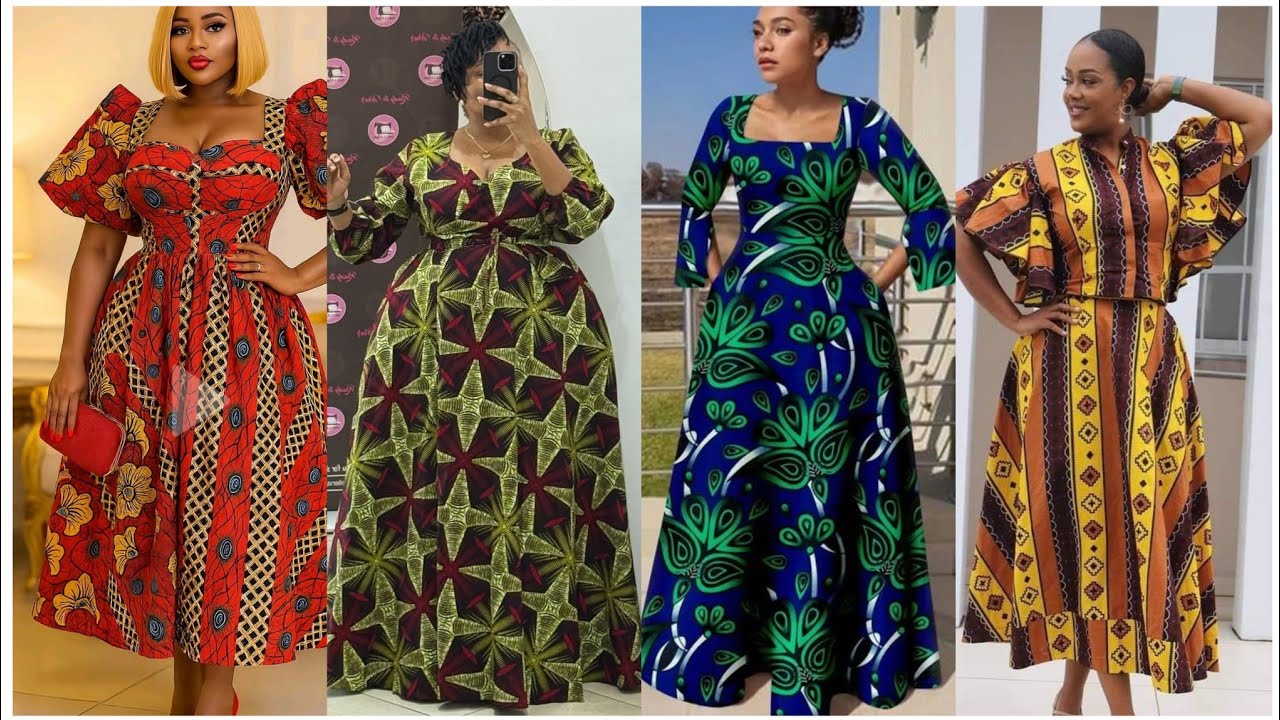 🆕️TRÈS BELLE ROBE AFRICAINE MI-LONGUE FEMME FORTE 2025 WAX/PAGNE AFRICAN CASUAL DRESS ANKARA GOWN