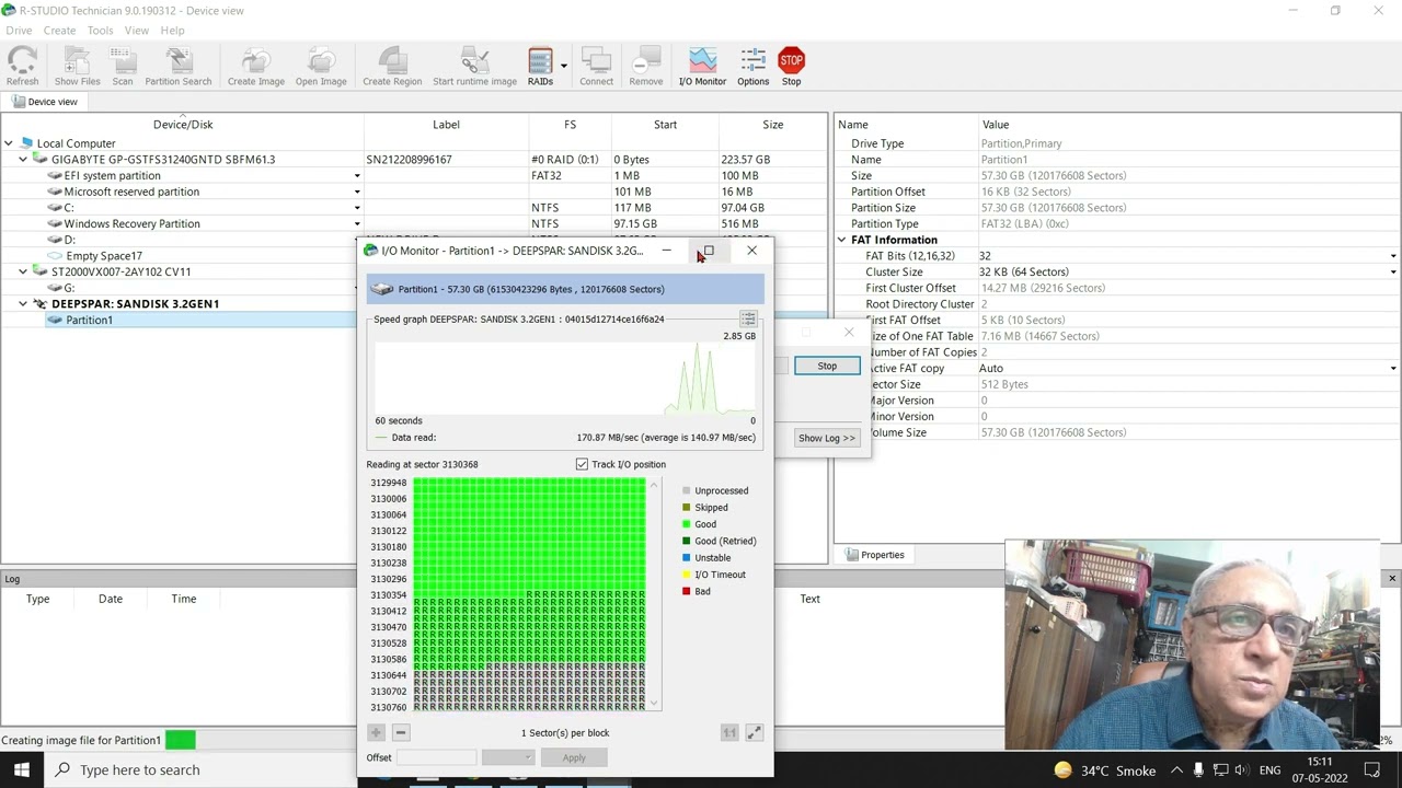 How to Recover Data from a Hard Disk Drive with r Studio and USB Stabilizer