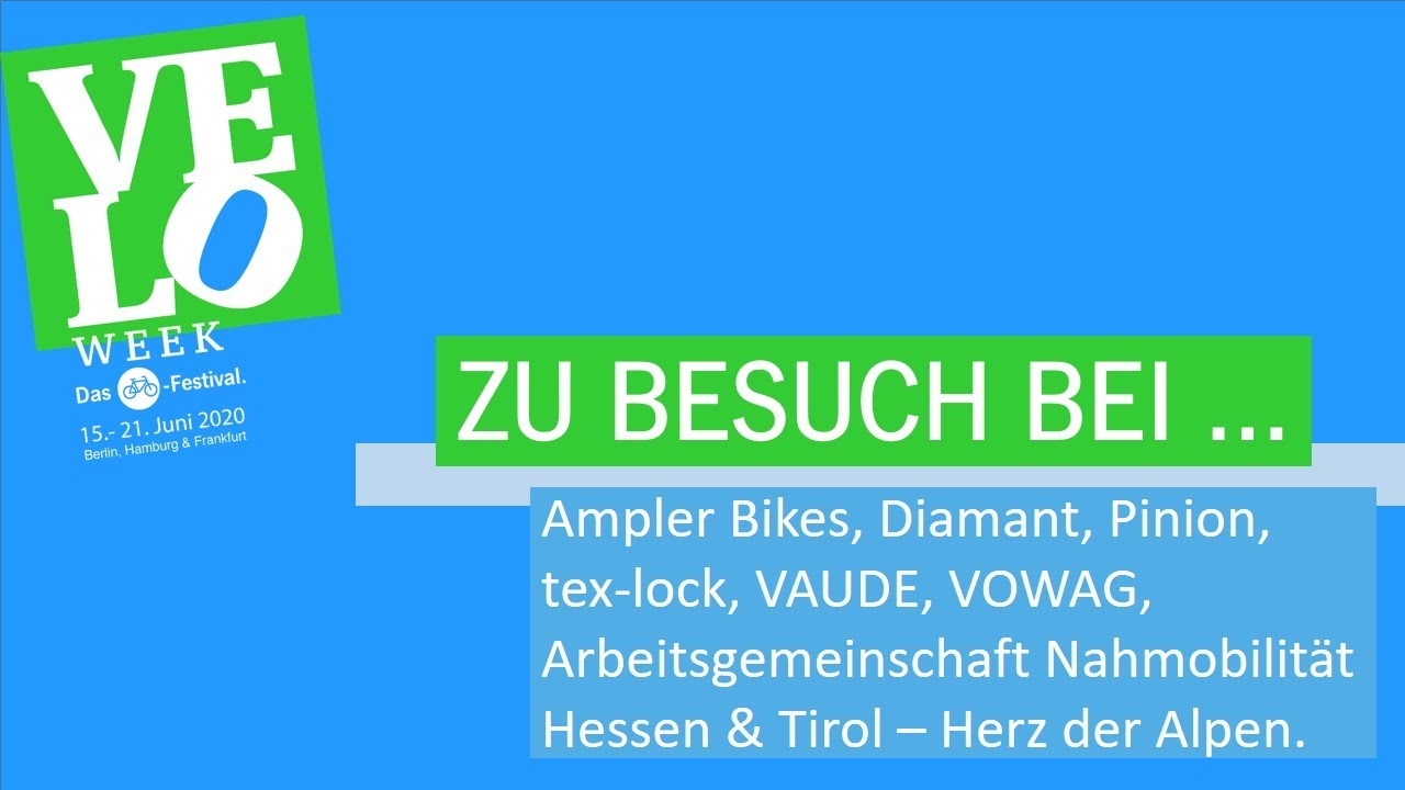 VELOWeek 2020: Zu Besuch bei ... unseren Marken
