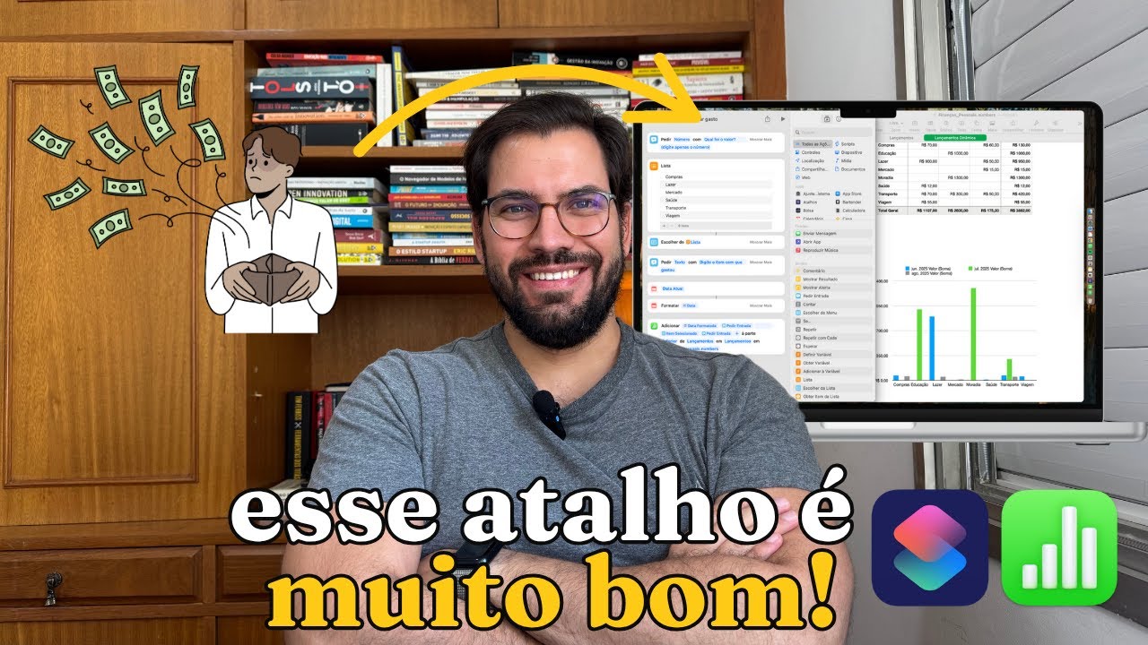 Como organizar seus gastos com Atalhos + Numbers