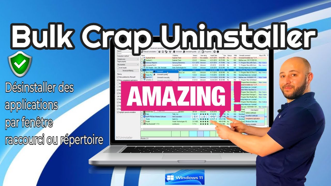 Incroyable programme de nettoyage de Windows Gratuit ‼️ Bulk Crap Uninstaller 🔥