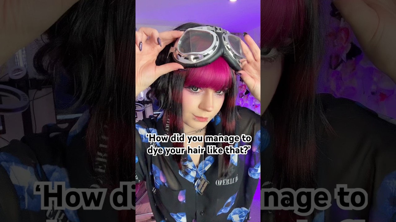 Sometimes you gotta diy your hair dye 👀 #hairdye #hairstyle #alternative #kawaii