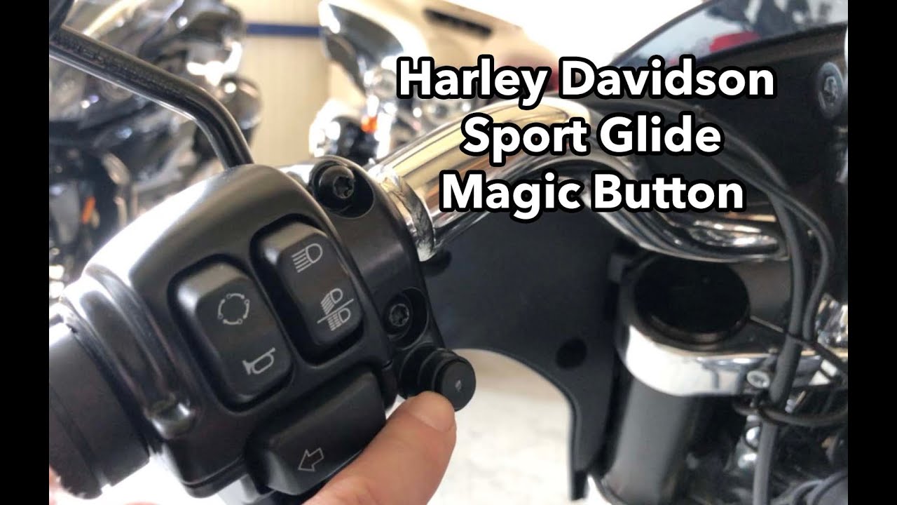 New Harley Davidson Sport Glide and magic button.