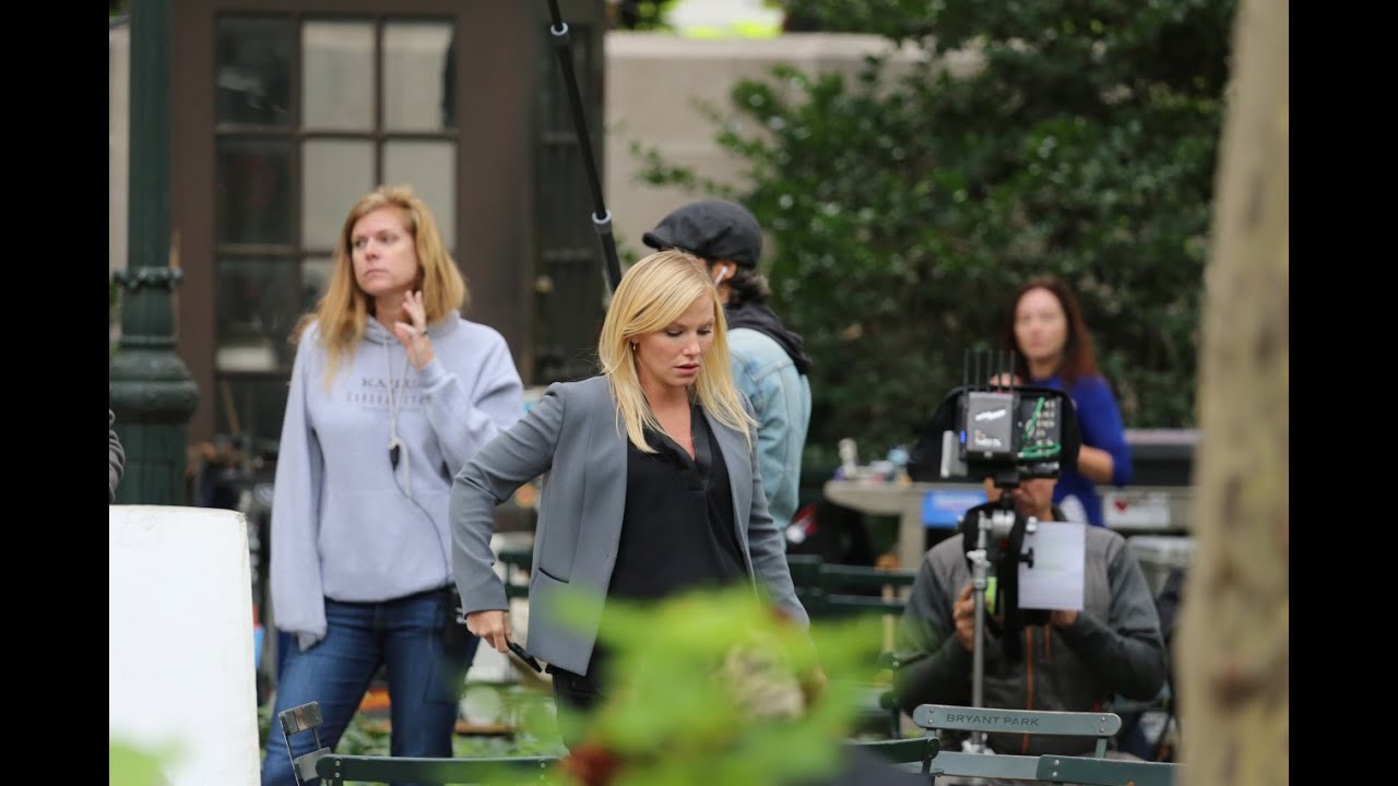 Pregnant Kelli Giddish. Set of Law & Order. 09/22/2015.