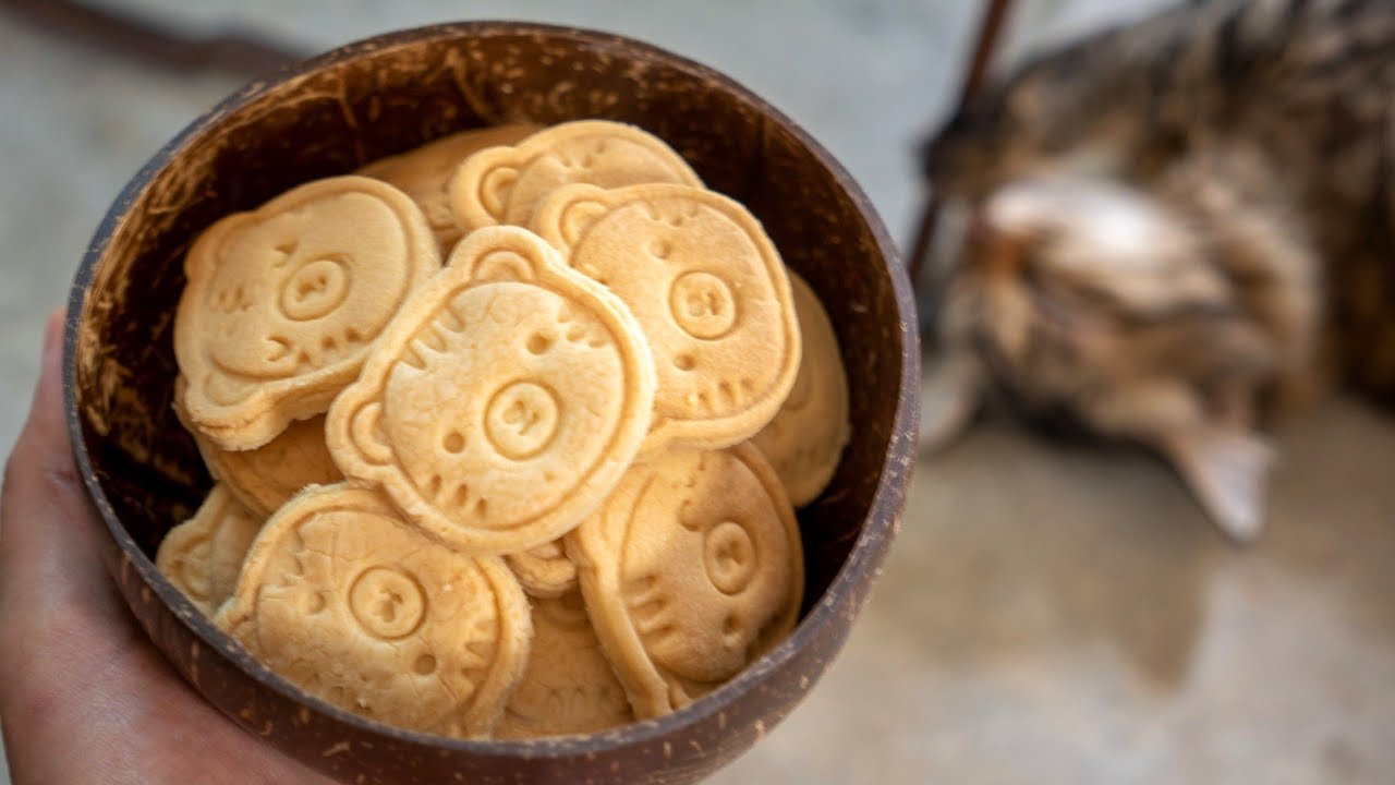 黄油饼干 | 简单好吃又可爱的年饼 | 牛油曲奇 | 过年饼😺Butter Cookies, Easy, Tasty & Cute Recipe for Tiger CNY [我的爱心食谱/小雁]