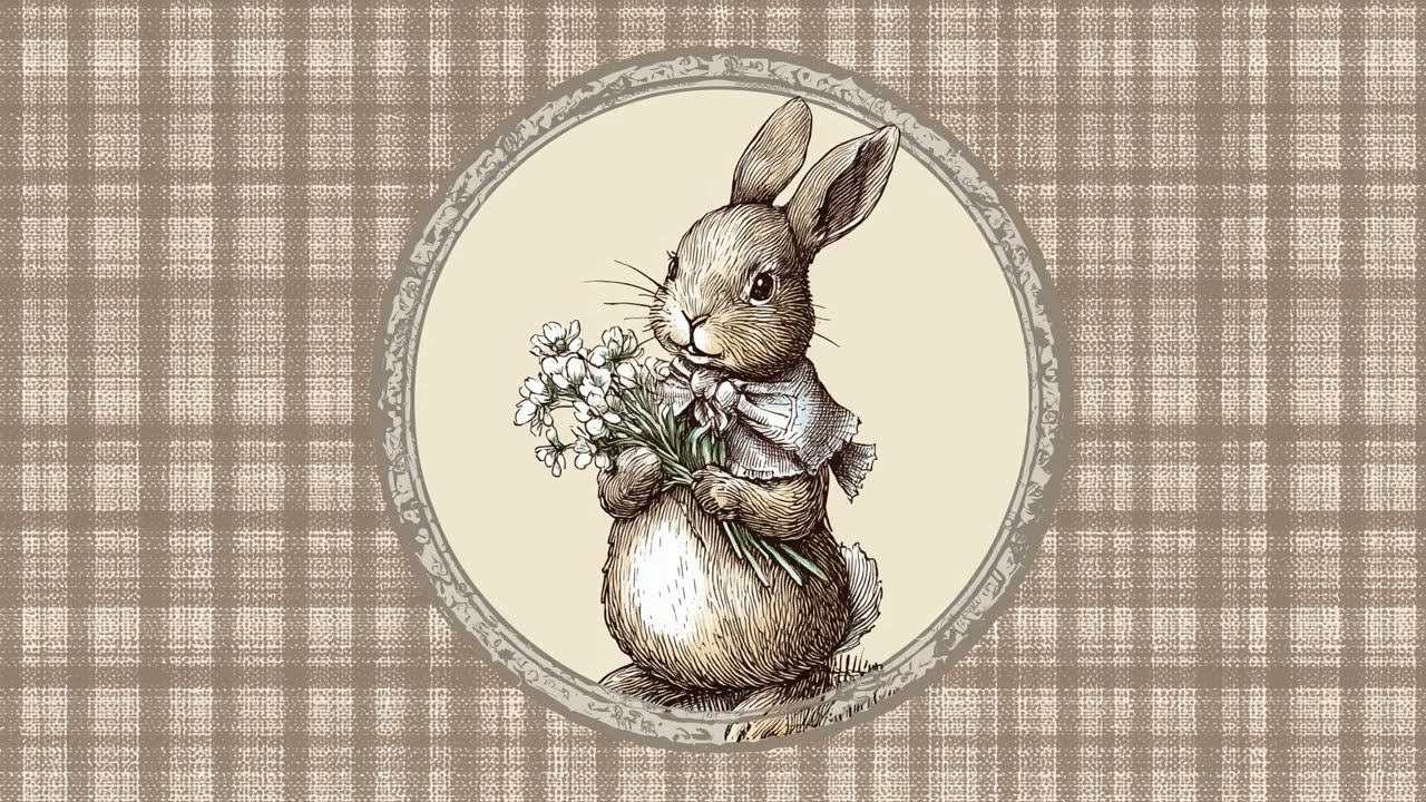 Spring Frame TV Art 4K 🌷🐰 Vintage Easter Bunny & Floral Oil Paintings | Cozy Farmhouse Aesthetic