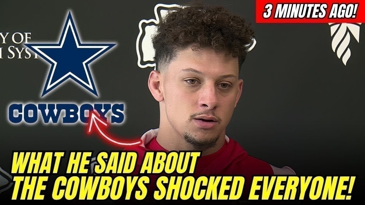PATRICK MAHOMES REACTS TO COWBOYS TALK AND HIS COMMENT SHOCKS THE NFL | Dallas Cowboys News