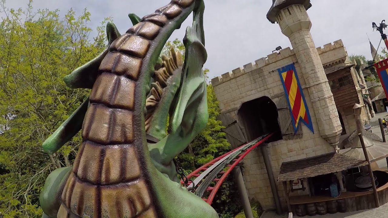 Onride: 'De draak' 🐉 🎢 HD/POV 2019 - Plopsaland de panne