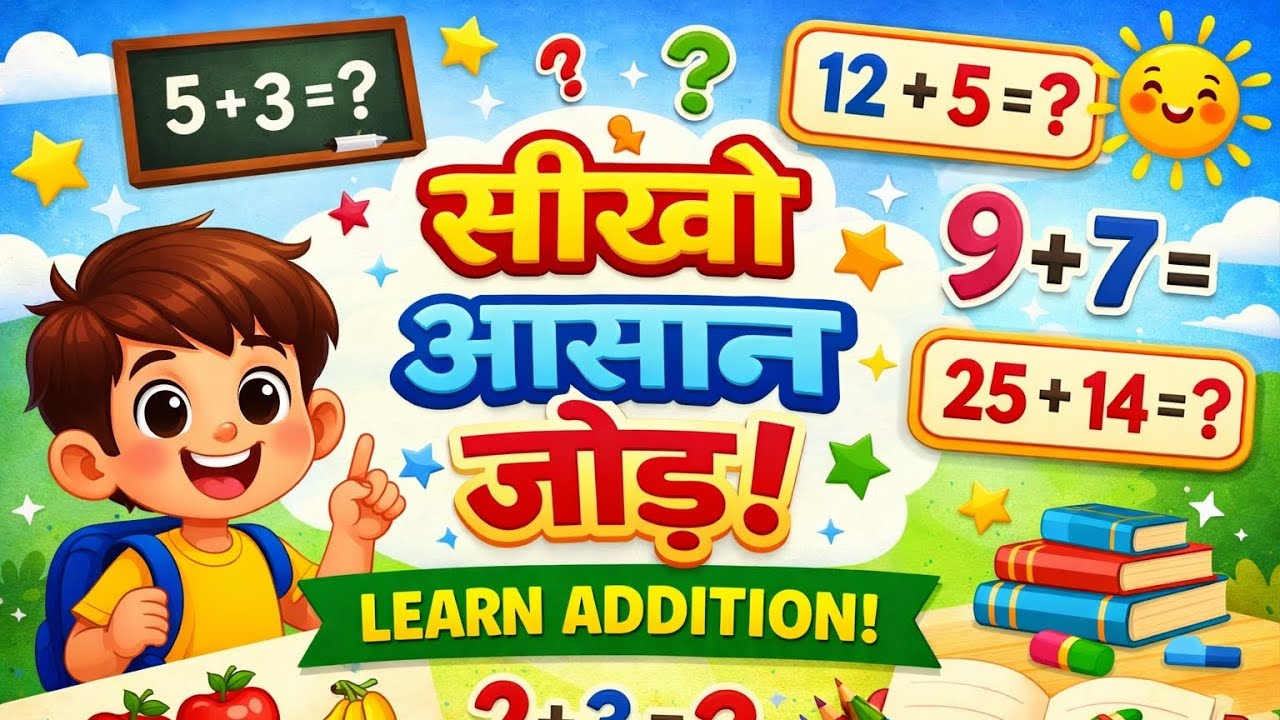 Easy Addition for Kids | Simple Maths Addition | जोड़ के सवाल