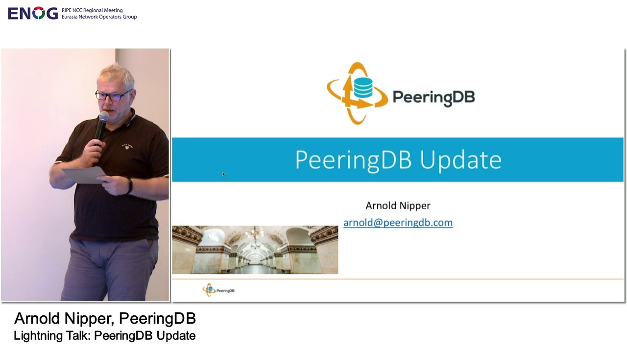 ENOG 15: Новости PeeringDB / Арнольд Ниппер, PeeringDB  (RU)